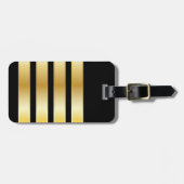 Epaulet Gold Bands van de luchtvaartmaatschappij C Bagagelabel (Voorkant horizontaal)