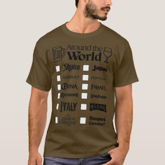 EPCOT-Drink over de Wereld Zwarte Tekst Mexico Fir T-shirt