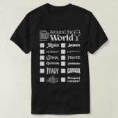 EPCOT-Drink rond de Wereldoorlog Witte Tekst Mexic T-shirt (Design voorkant)