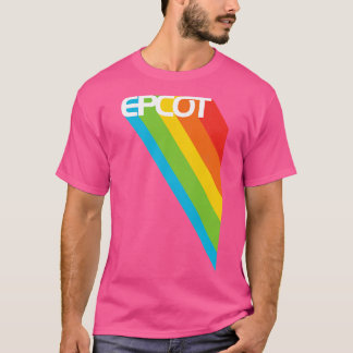 EPCOT  stijl retro regenboog fan art van Kelly T-shirt