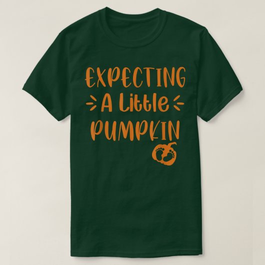 Epect voor kleine pompoenen Herfst herfst en T-shirt (Design voorkant)