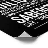 Epee fencer folie fencer saber fencer poster (Hoek)