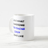 epee fencing coach, geweldige koffiemok (Voorkant links)