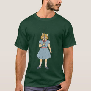 Epee Schermend Meisje Clementine Punk Rock Goth Ho T-shirt