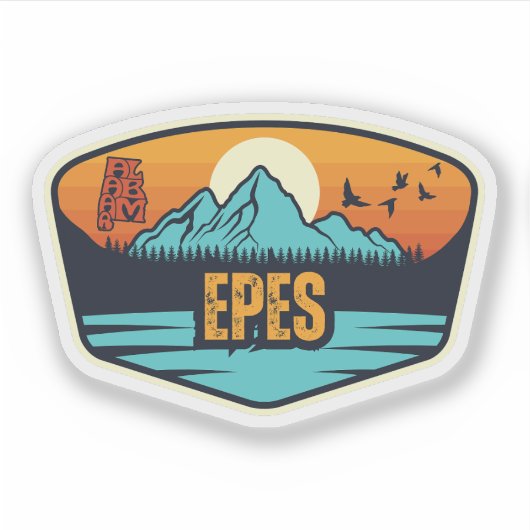 Epes, Alabama Sticker (Voorkant)