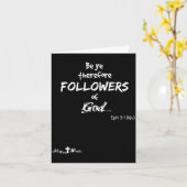 Eph 5_1 Be Ye Therefore Followers Of God Christian Kaart (Gele Bloem)