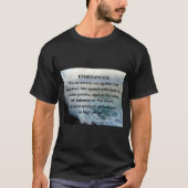 EPH 6:12 Flesh & Bible Quote Water Scenery  T-shirt (Voorkant)