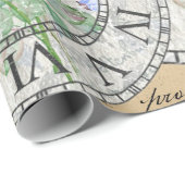  ephemateklokken cadeaupapier (Rol Hoek)