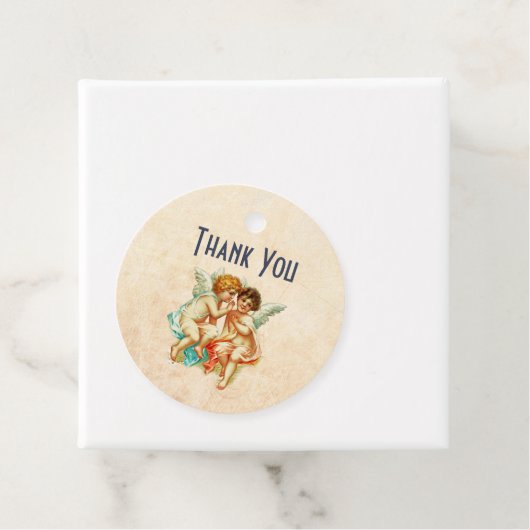 Ephemera Angel Cherubs Dank u Bedankjes Labels (In situ)