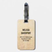 Ephemera Angel Cherubs Illustratie Bagagelabel (Achterkant verticaal)