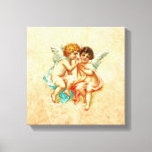 Ephemera Angel Cherubs Illustratie Canvas Afdruk (Voorkant)