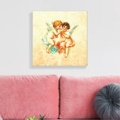  Ephemera Angel Cherubs Illustratie Canvas Afdruk (Insitu (Woonkamer))