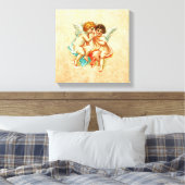  Ephemera Angel Cherubs Illustratie Canvas Afdruk (Insitu (Slaapkamer))