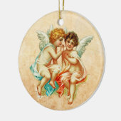 Ephemera Angel Cherubs Illustratie Keramisch Ornament (Links)