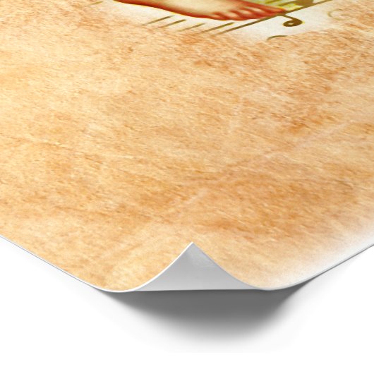  Ephemera Angel Cherubs Illustratie Poster (Hoek)