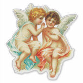  Ephemera Angel Cherubs Illustratie Sticker (Voorkant)