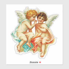  Ephemera Angel Cherubs Illustratie Sticker