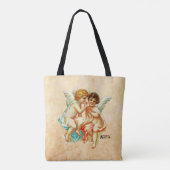  Ephemera Angel Cherubs Illustratie Tote Bag (Achterkant)