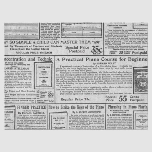 Ephemera Antiek Design 32 van de Reeks van het Pap Tissuepapier (Voorkant)