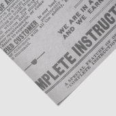Ephemera Antiek Ontwerp 20-reeks Tissuepapier (Detail)