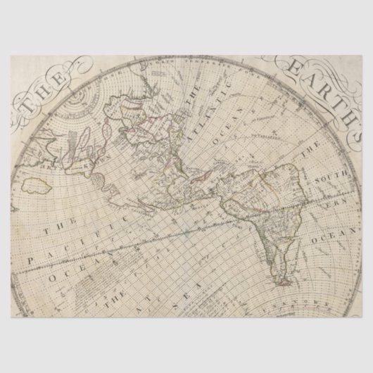 Ephemera Antiek Ontwerp van de Papierreeks 25 Tissuepapier (Voorkant)