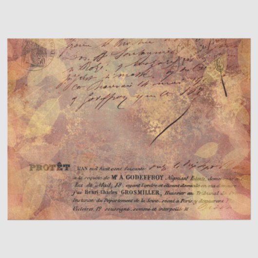 Ephemera Autumn Paper Serie Ontwerp 19 Tissuepapier (Voorkant)