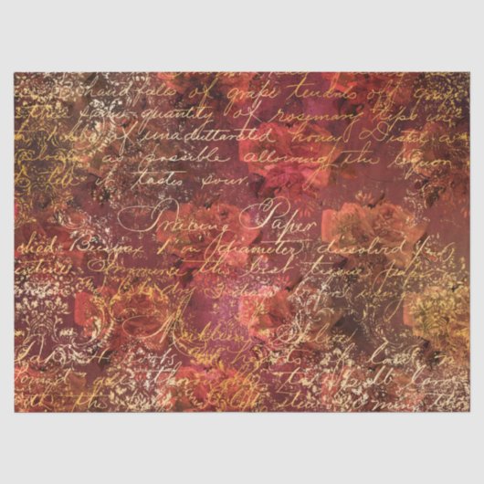 Ephemera Autumn Paper Serie Ontwerp 20 Tissuepapier (Voorkant)