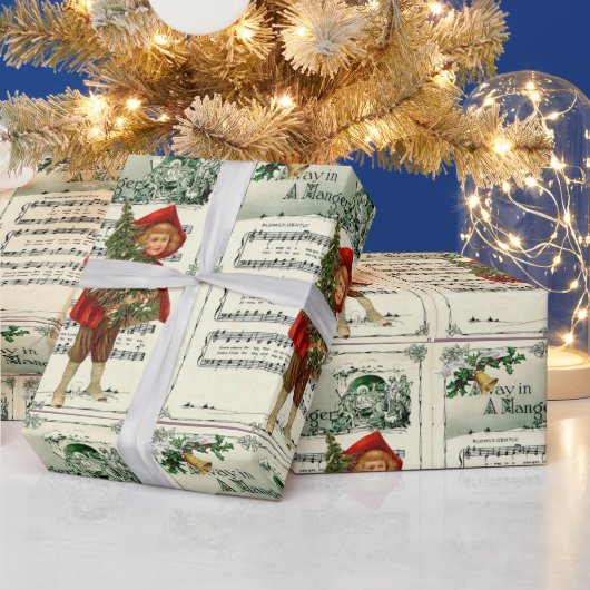 Ephemera Away in een woedende kerstcarol Cadeaupapier (Feestdagen)