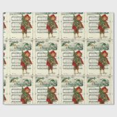 Ephemera Away in een woedende kerstcarol Cadeaupapier (Vlak)