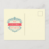 Ephemera Away in the Manger Kerstmis Carol Decoupa Briefkaart (Achterkant)