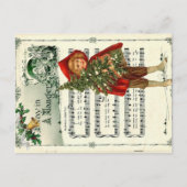 Ephemera Away in the Manger Kerstmis Carol Decoupa Briefkaart (Voorkant)