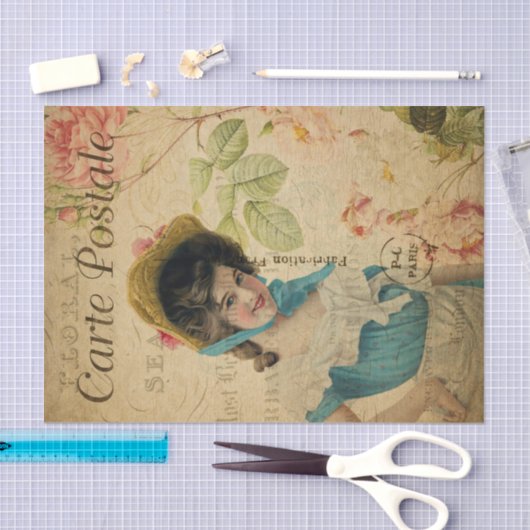 Ephemera Beauful Actress Mabel Rowland-ontkoppelin Tissuepapier (Craft)