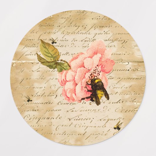 Ephemera Bee Labels (Design 1)