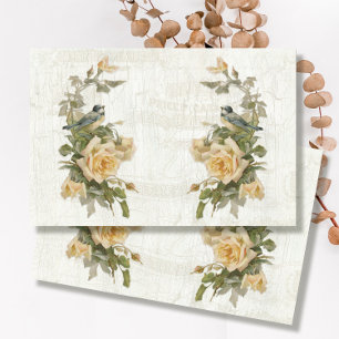 Ephemera Bird Floral Tissuepapier