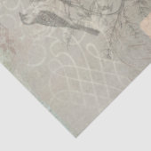  Ephemera Bird Nest Eggs Script Decoupage 2 Tissuepapier (Detail)