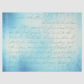 Ephemera Blauw Document Reeksontwerp 4 Tissuepapier (Voorkant)