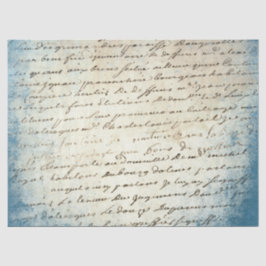 Ephemera Blauw Document Reeksontwerp 7 Tissuepapier