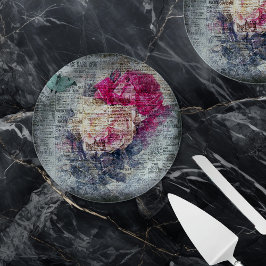 Ephemera Bloemenvlinder krantenpapier Papieren Bordje