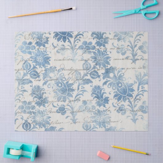 Ephemera Blue Paper Series Design 11 Tissuepapier (Craft)