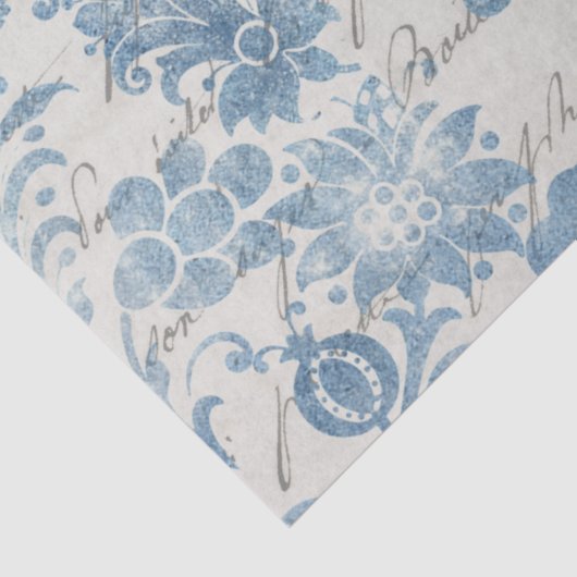 Ephemera Blue Paper Series Design 11 Tissuepapier (Detail)