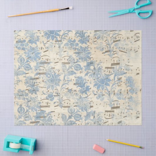 Ephemera Blue Paper Series Design 12 Tissuepapier (Craft)