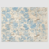 Ephemera Blue Paper Series Design 12 Tissuepapier (Voorkant)