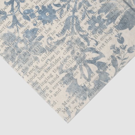 Ephemera Blue Paper Series Design 15 Tissuepapier (Detail)