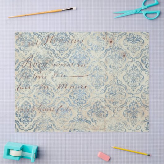 Ephemera Blue Paper Series Design 16 Tissuepapier (Craft)