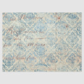 Ephemera Blue Paper Series Design 16 Tissuepapier (Voorkant)