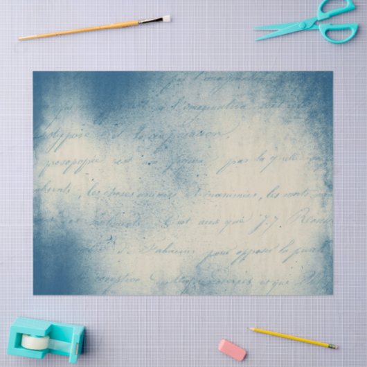 Ephemera Blue Paper Series Design 18 Tissuepapier (Craft)