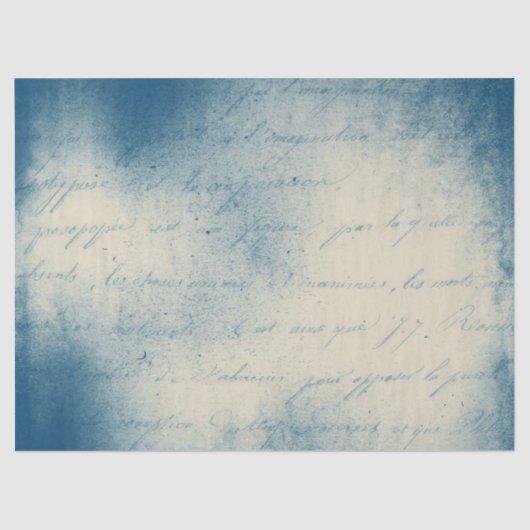 Ephemera Blue Paper Series Design 18 Tissuepapier (Voorkant)