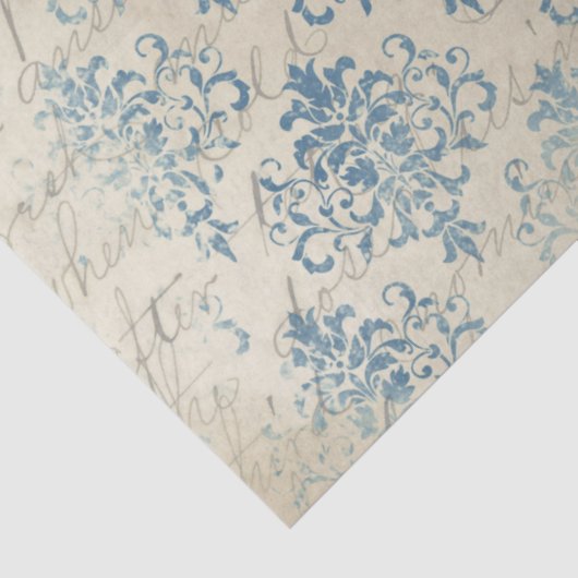 Ephemera Blue Paper Series Design 19 Tissuepapier (Detail)