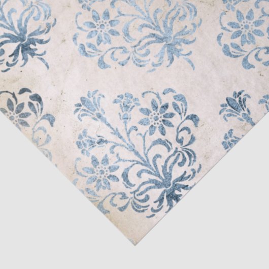 Ephemera Blue Paper Series Design 2 Tissuepapier (Detail)