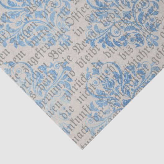 Ephemera Blue Paper Series Design 6 Tissuepapier (Detail)